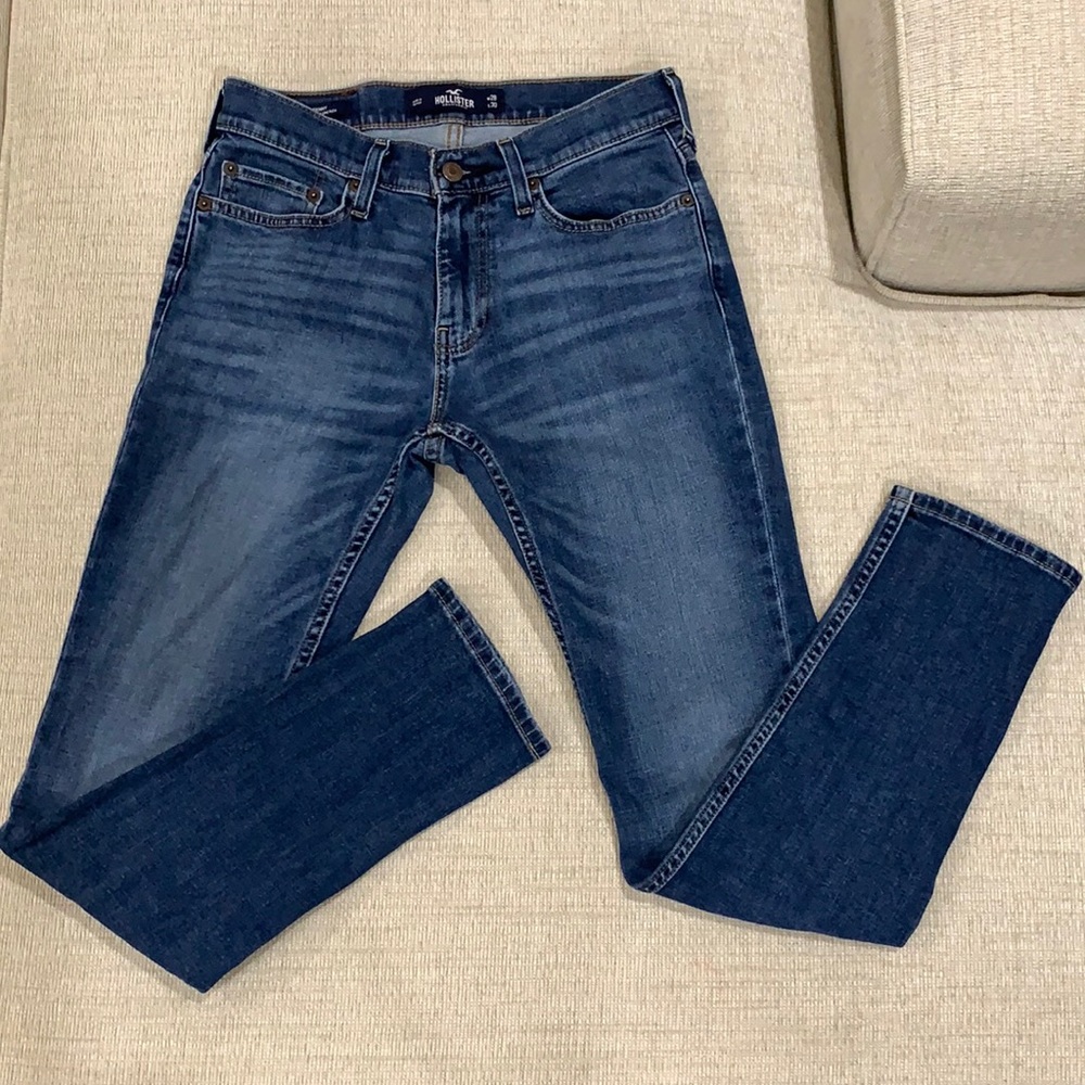 Hollister California Skinny Epic Flex Dark Wash Mens W28 L30